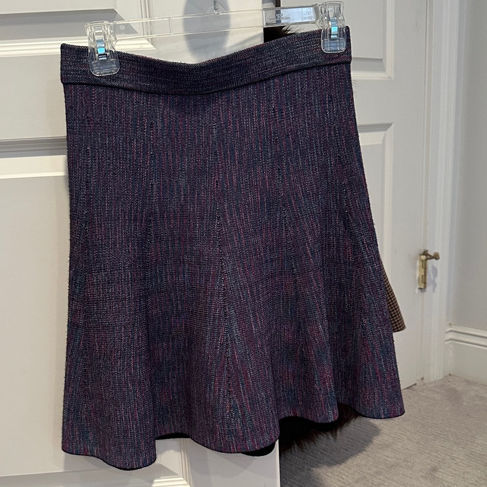 Club Monaco Dark Multicolor A-Line Skirt